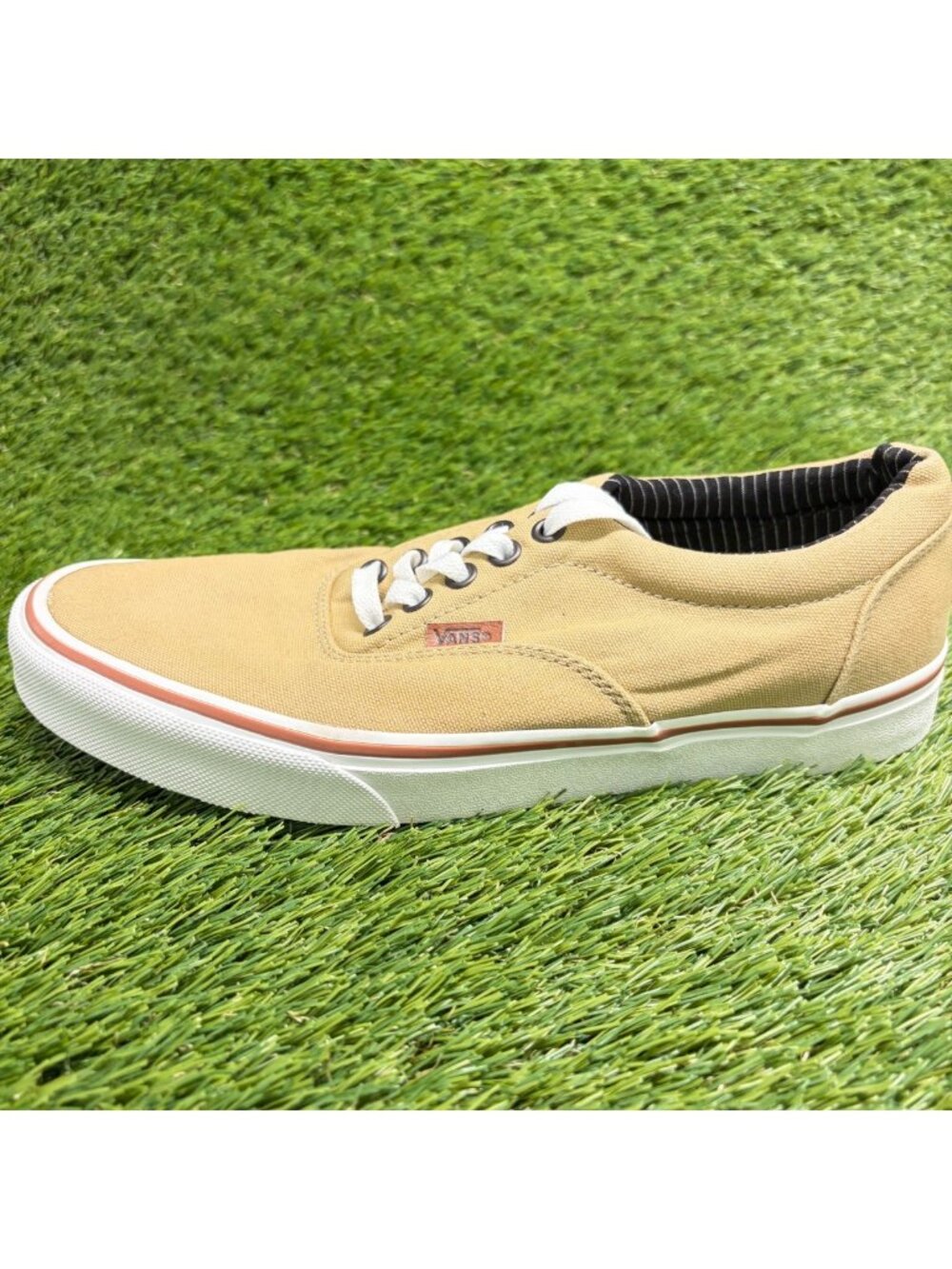 Vans Era 59 Mens Size 8.5 Khaki White Athletic Walking Skateboard Shoes Sneakers - Picture 3 of 10